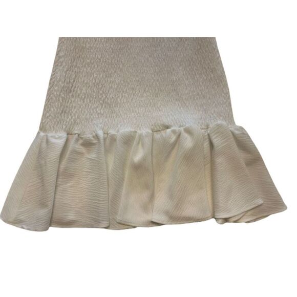 C/Meo Collective Sleeveless Stretch White Ruffle Bodycon Dress Size XS - Picture 6 of 7